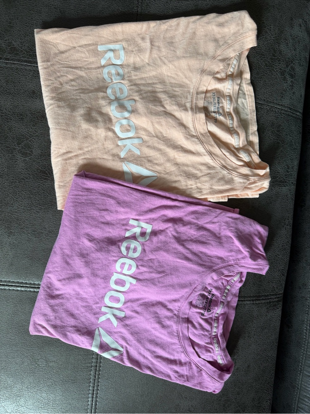 Reebok Peach Logo Crew Tee